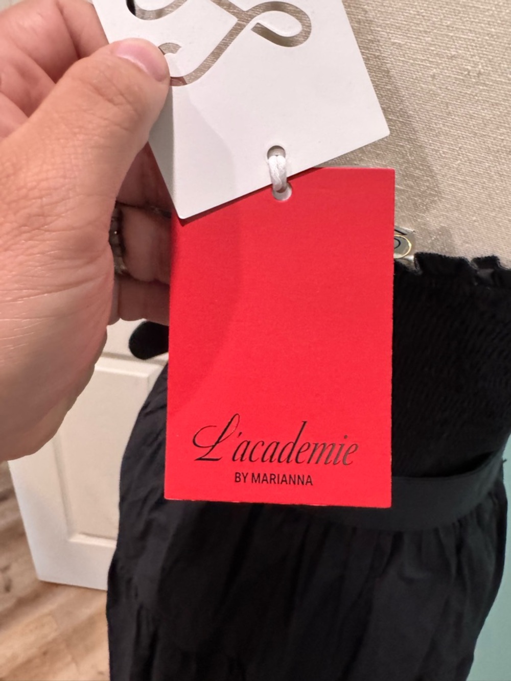 L'Academie The Nour Midi Dress in Black NWT - Picture 6 of 6
